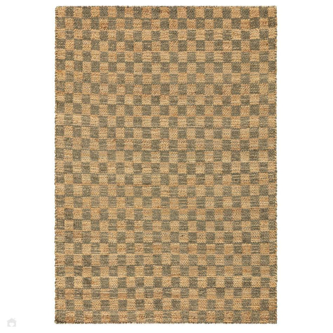 Naturi Jute Check Hand-Woven Textured Lightweight Flatweave Olive Green Rug-Asiatic Carpets-Rug Love - The Most Loved Rug Store
