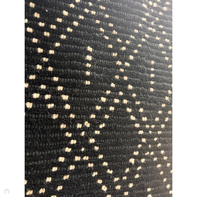 Nepal Diamond Modern Moroccan Berber Geometric Hand-Woven Ribbed Textured Low-Profile Wool Loop Pile Black/Cream Rug-Asiatic Carpets-Rug Love - The Most Loved Rug Store