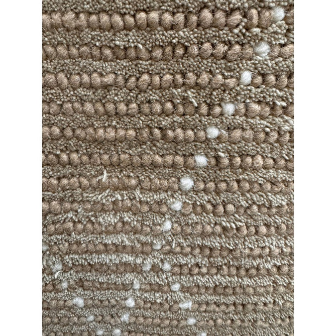 Nepal Linear Modern Moroccan Berber Geometric Hand-Woven Ribbed Textured Low-Profile Wool Loop Pile Sand/Cream Rug-Asiatic Carpets-Rug Love - The Most Loved Rug Store
