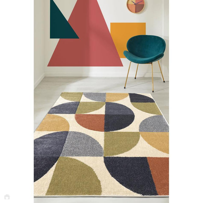 Newport Abstract Multicolour Runner-Melrose-Rug Love - The Most Loved Rug Store