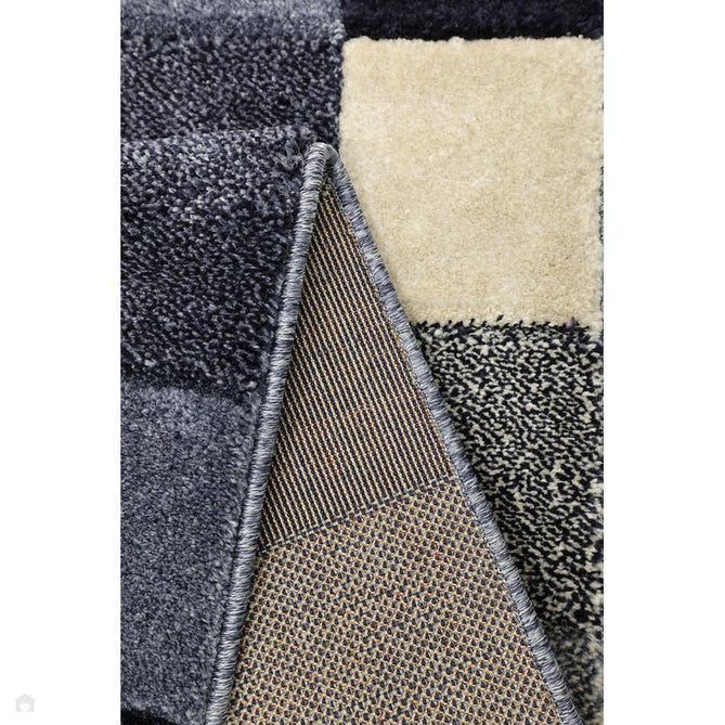 Newport Blocks Modern Geometric Tile Blocks Soft Carved Durable Short Pile Blue Rug-Melrose-Rug Love - The Most Loved Rug Store