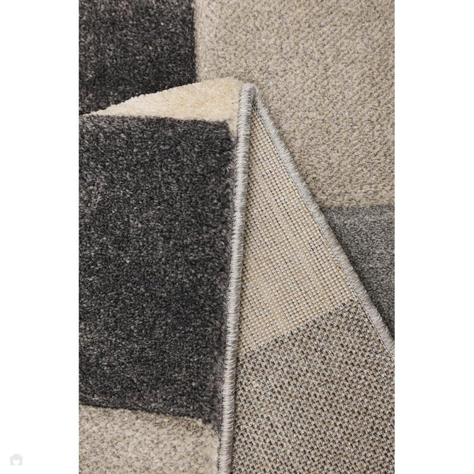 Newport Blocks Modern Geometric Tile Blocks Soft Carved Durable Short Pile Grey Runner-Melrose-Rug Love - The Most Loved Rug Store