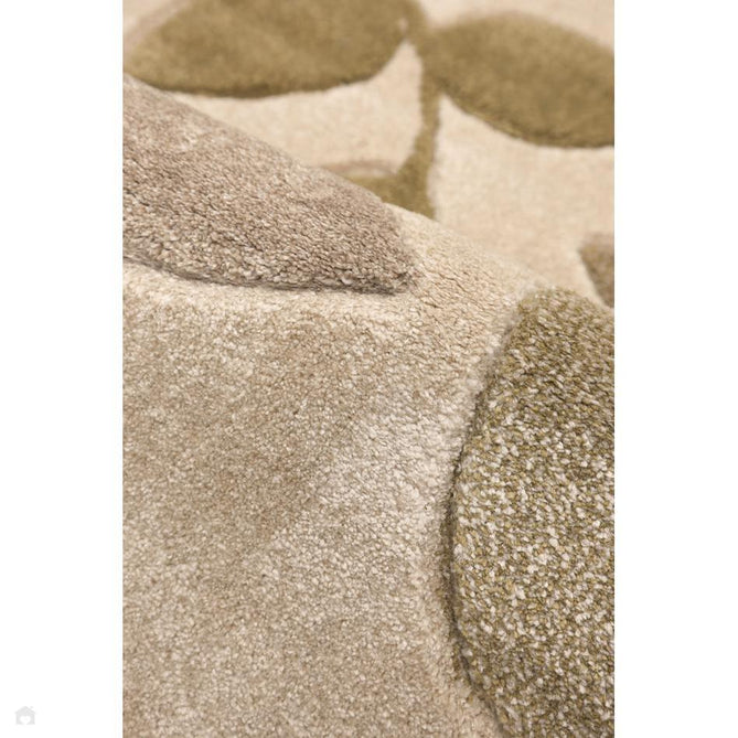 Newport Leaf Modern Floral Botanical Soft Carved Durable Short Pile Beige/Green/Taupe Runner-Melrose-Rug Love - The Most Loved Rug Store