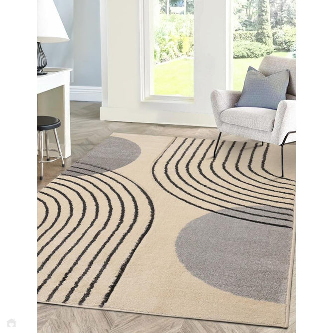 Newport Modern Arcs Grey Rug-Melrose-Rug Love - The Most Loved Rug Store