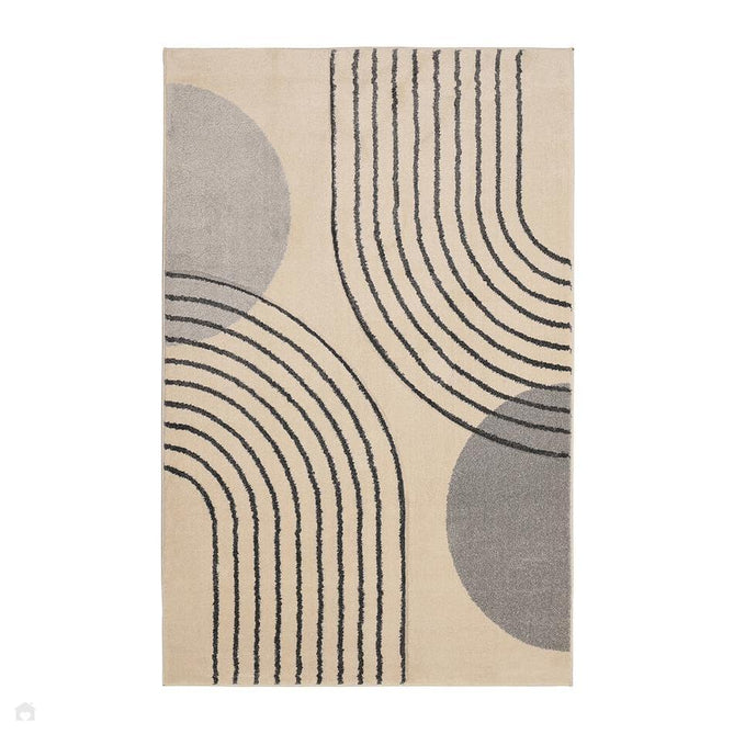 Newport Modern Arcs Grey Rug-Melrose-Rug Love - The Most Loved Rug Store