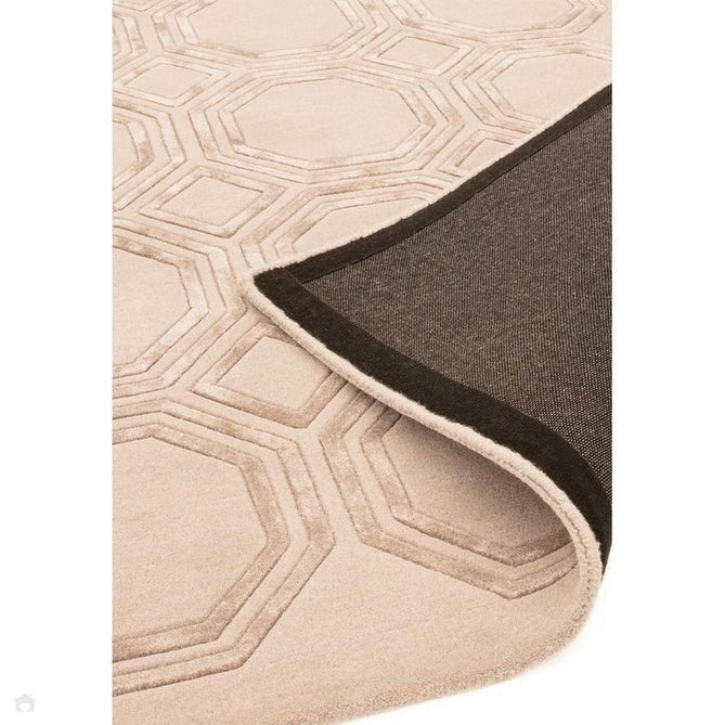 Nexus Octagon Modern Geometric High-Density Heavyweight Hand-Carved Wool&Viscose OC03 Beige Rug-Asiatic Carpets-Rug Love - The Most Loved Rug Store