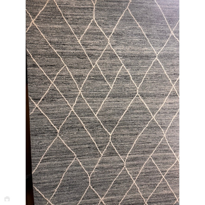 Noah Moroccan Berber Boho Tribal Hand-Woven Textured Wool Charcoal Grey Rug-Asiatic Carpets-Rug Love - The Most Loved Rug Store