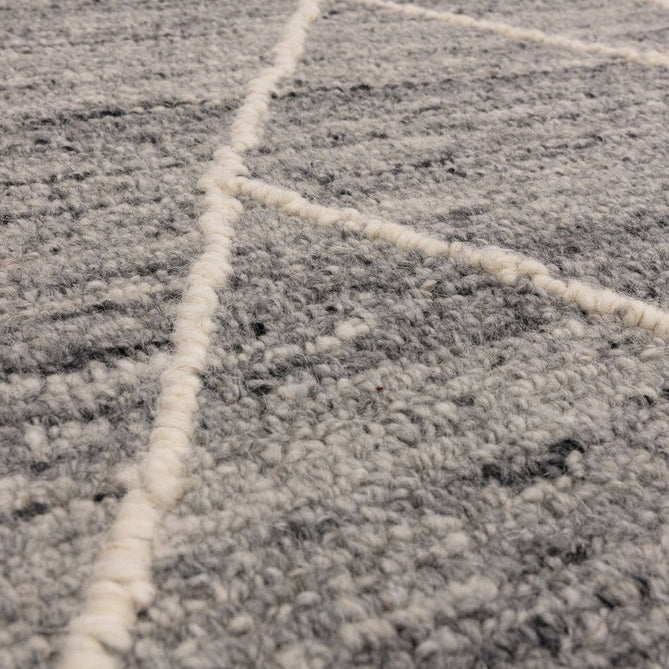 Noah Moroccan Berber Boho Tribal Hand-Woven Textured Wool Charcoal Grey Rug-Asiatic Carpets-Rug Love - The Most Loved Rug Store