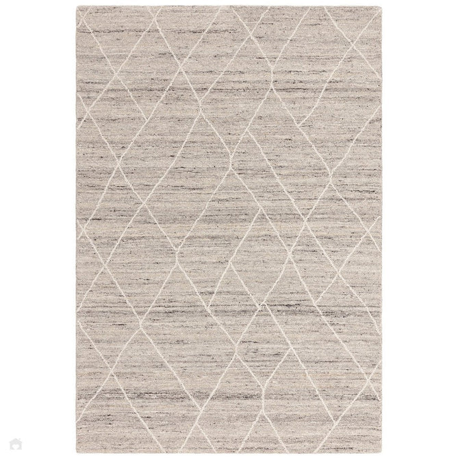 Noah Moroccan Berber Boho Tribal Hand-Woven Textured Wool Silver Rug-Asiatic Carpets-Rug Love - The Most Loved Rug Store