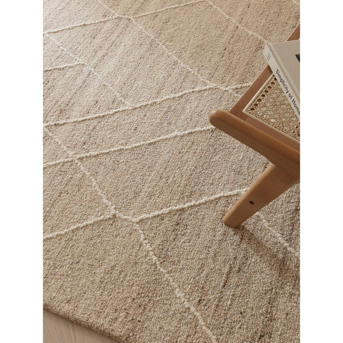 Noah Moroccan Berber Boho Tribal Hand-Woven Textured Wool Natural Rug