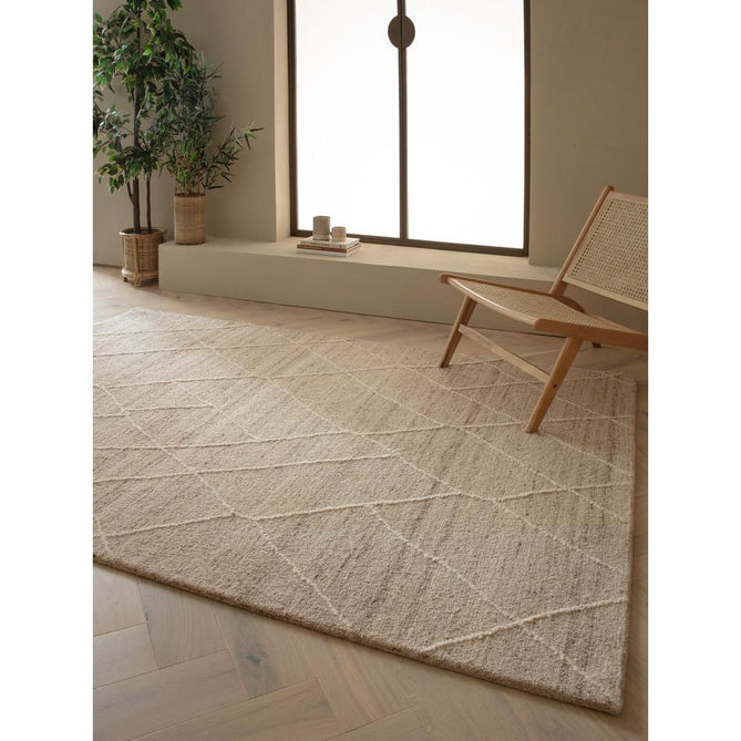 Noah Moroccan Berber Boho Tribal Hand-Woven Textured Wool Natural Rug