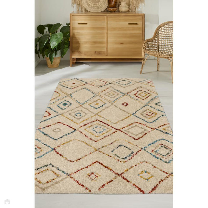 Noble Diamonds Brights Multicolour Rug-Melrose-Rug Love - The Most Loved Rug Store