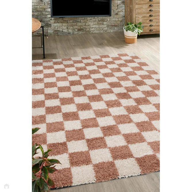 Nomadic Checks Terracotta Rug-Melrose-Rug Love - The Most Loved Rug Store