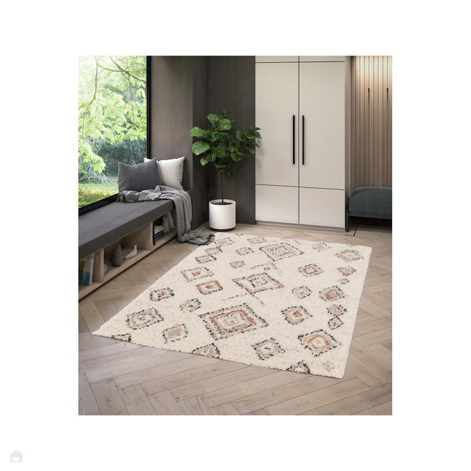 Nomadic Shaggy Diamonds Natural Rug-Melrose-Rug Love - The Most Loved Rug Store