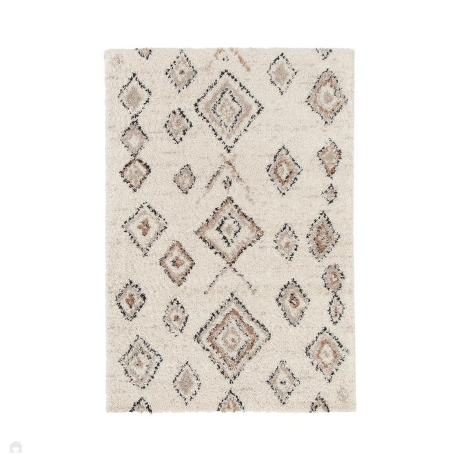 Nomadic Shaggy Diamonds Natural Rug-Melrose-Rug Love - The Most Loved Rug Store