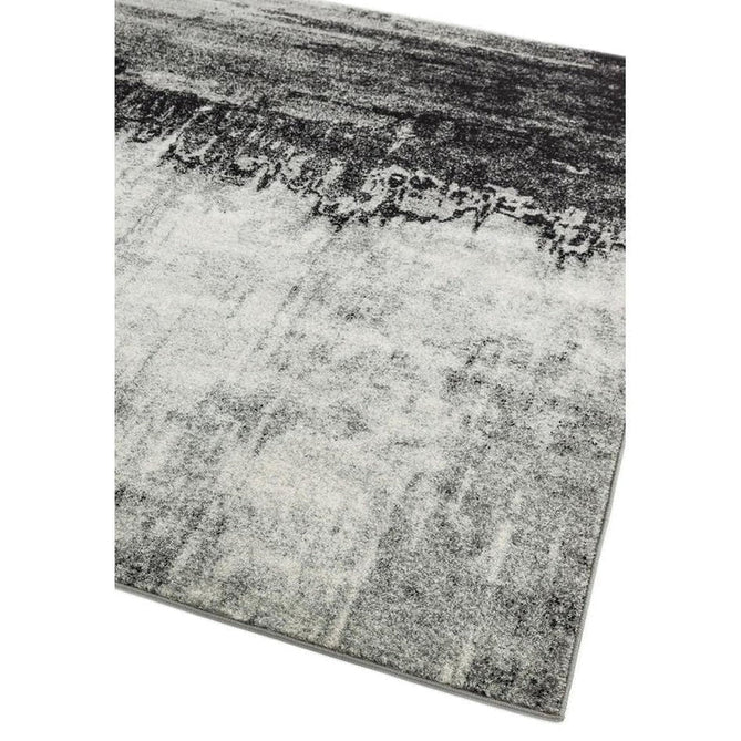 Nova NV03 Distress Modern Abstract Durable Easy-Care Polypropylene Short Pile Grey Rug-Asiatic Carpets-Rug Love - The Most Loved Rug Store