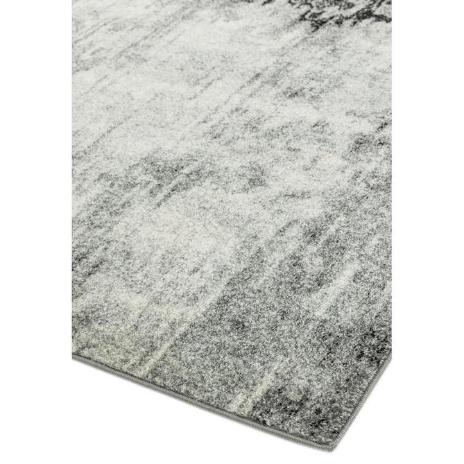 Nova NV03 Distress Modern Abstract Durable Easy-Care Polypropylene Short Pile Grey Rug-Asiatic Carpets-Rug Love - The Most Loved Rug Store