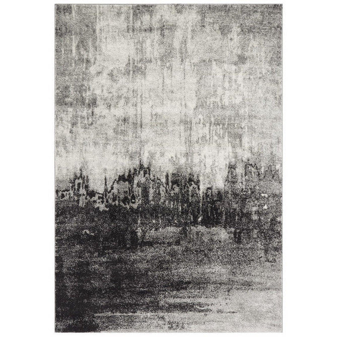 Nova NV03 Distress Modern Abstract Durable Easy-Care Polypropylene Short Pile Grey Rug-Asiatic Carpets-Rug Love - The Most Loved Rug Store