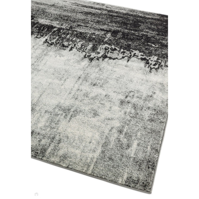 Nova NV03 Distress Modern Abstract Durable Easy-Care Polypropylene Short Pile Grey Rug-Asiatic Carpets-Rug Love - The Most Loved Rug Store