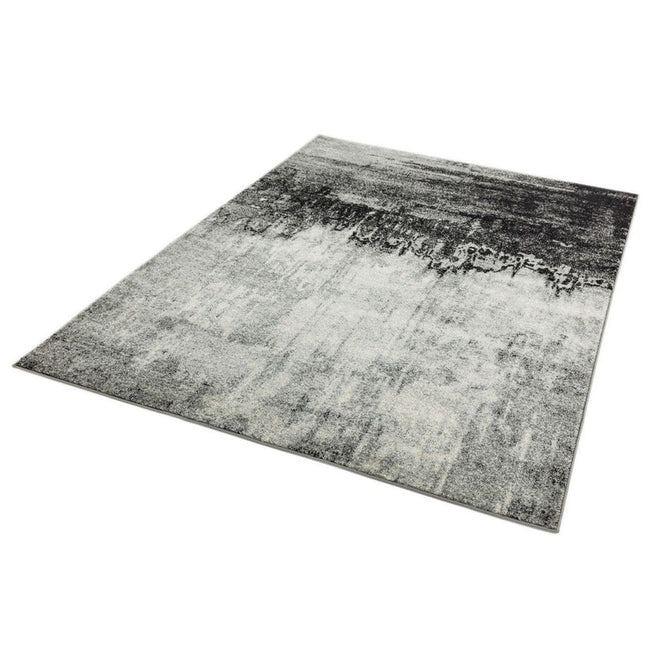 Nova NV03 Distress Modern Abstract Durable Easy-Care Polypropylene Short Pile Grey Rug-Asiatic Carpets-Rug Love - The Most Loved Rug Store