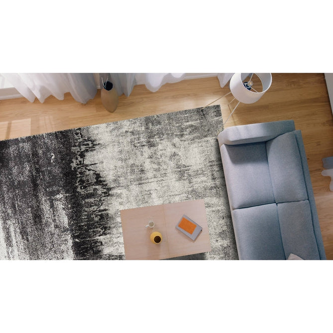 Nova NV03 Distress Modern Abstract Durable Easy-Care Polypropylene Short Pile Grey Rug-Asiatic Carpets-Rug Love - The Most Loved Rug Store