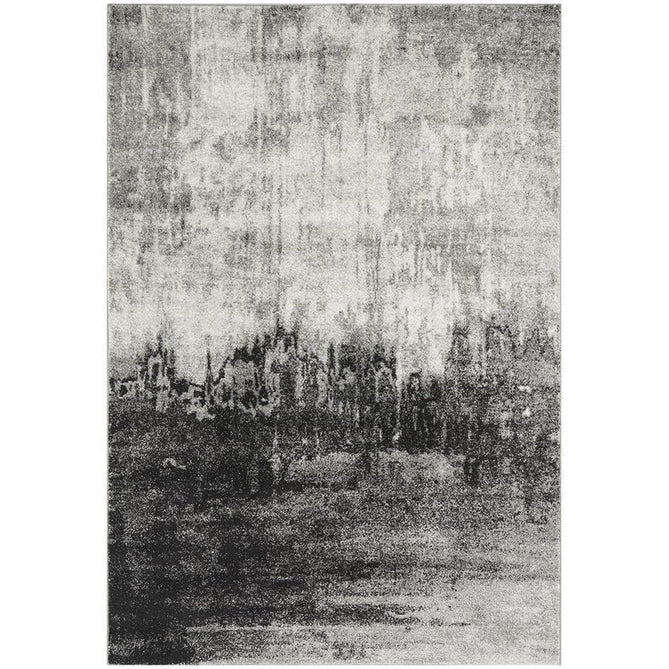 Nova NV03 Distress Modern Abstract Durable Easy-Care Polypropylene Short Pile Grey Rug-Asiatic Carpets-Rug Love - The Most Loved Rug Store