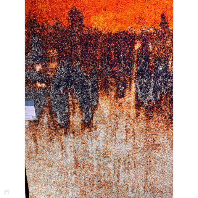 Nova NV04 Distress Modern Abstract Durable Easy-Care Polypropylene Short Pile Orange Rug-Asiatic Carpets-Rug Love - The Most Loved Rug Store