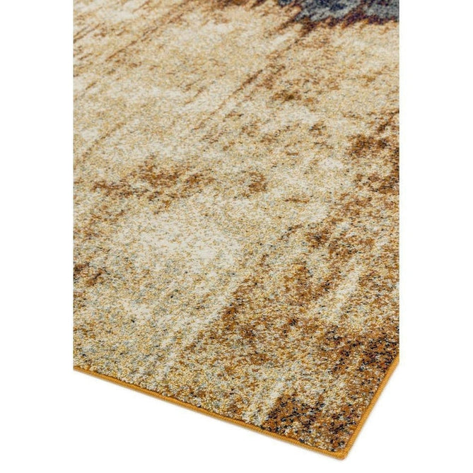 Nova NV04 Distress Modern Abstract Durable Easy-Care Polypropylene Short Pile Orange Rug-Asiatic Carpets-Rug Love - The Most Loved Rug Store