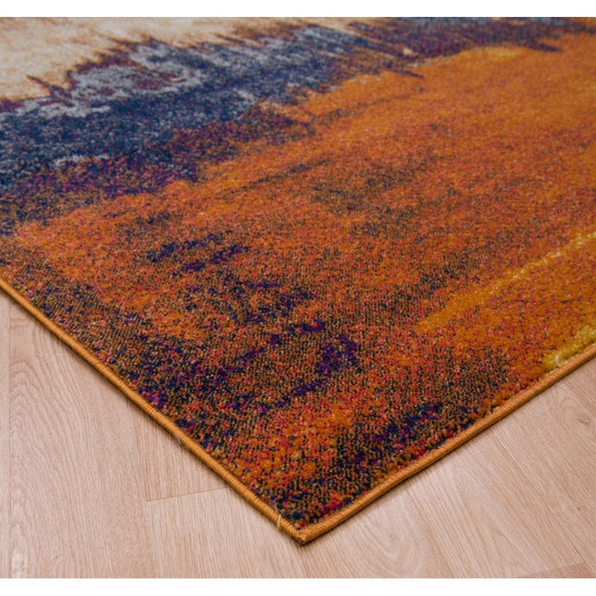 Nova NV04 Distress Modern Abstract Durable Easy-Care Polypropylene Short Pile Orange Rug-Asiatic Carpets-Rug Love - The Most Loved Rug Store