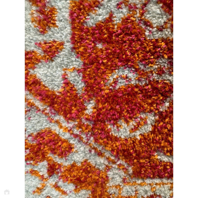 Nova NV09 Antique Traditional Medallion Border Durable Easy-Care Polypropylene Short Pile Orange/Cream/Grey Rug-Asiatic Carpets-Rug Love - The Most Loved Rug Store