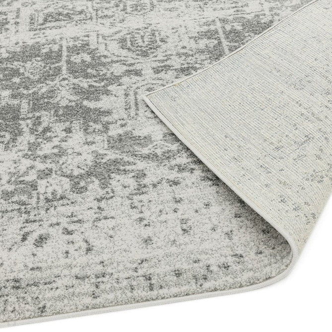 Nova NV10 Antique Traditional Medallion Border Durable Easy-Care Polypropylene Short Pile Grey/Cream Rug-Asiatic Carpets-Rug Love - The Most Loved Rug Store