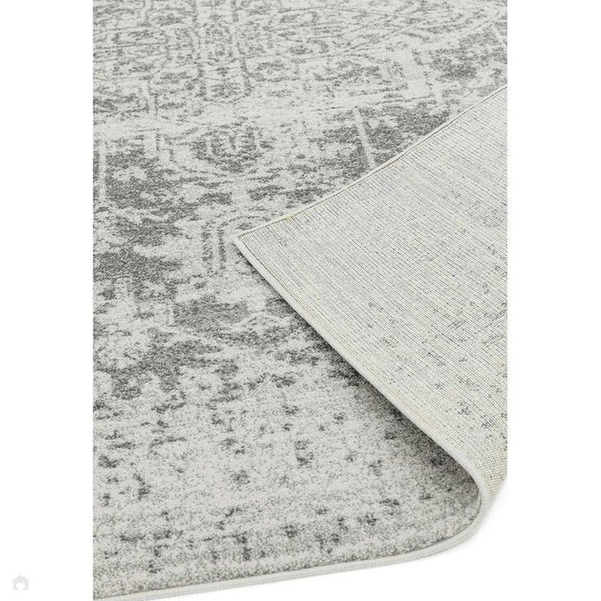 Nova NV10 Antique Traditional Medallion Border Durable Easy-Care Polypropylene Short Pile Grey/Cream Rug-Asiatic Carpets-Rug Love - The Most Loved Rug Store
