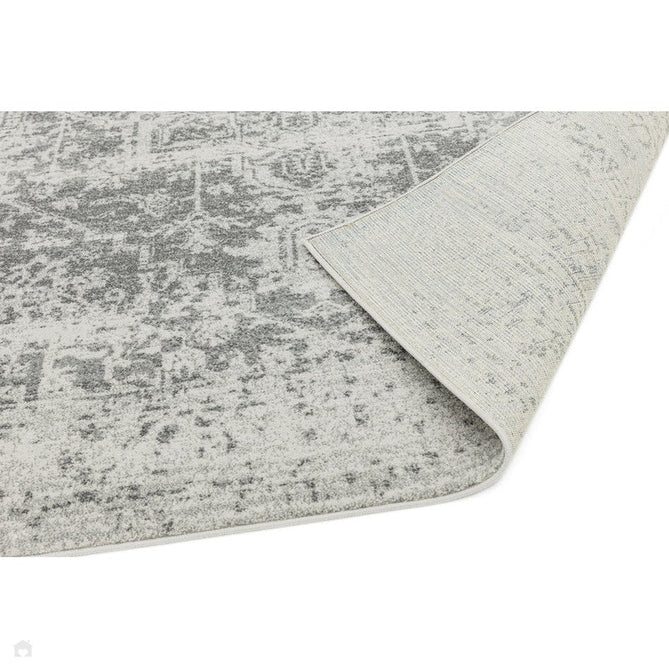 Nova NV10 Antique Traditional Medallion Border Durable Easy-Care Polypropylene Short Pile Grey/Cream Rug-Asiatic Carpets-Rug Love - The Most Loved Rug Store