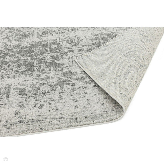 Nova NV10 Antique Traditional Medallion Border Durable Easy-Care Polypropylene Short Pile Grey/Cream Rug-Asiatic Carpets-Rug Love - The Most Loved Rug Store