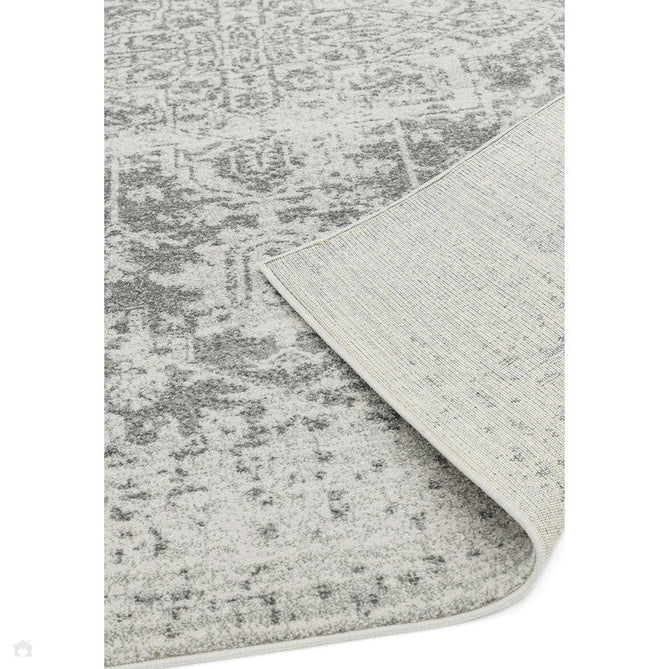 Nova NV10 Antique Traditional Medallion Border Durable Easy-Care Polypropylene Short Pile Grey/Cream Rug-Asiatic Carpets-Rug Love - The Most Loved Rug Store
