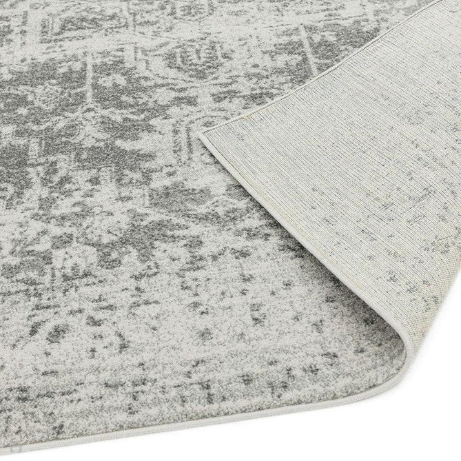 Nova NV10 Antique Traditional Medallion Border Durable Easy-Care Short Pile Grey/Cream Rug 200 x 290 cm-Shop Returns-Rug Love - The Most Loved Rug Store