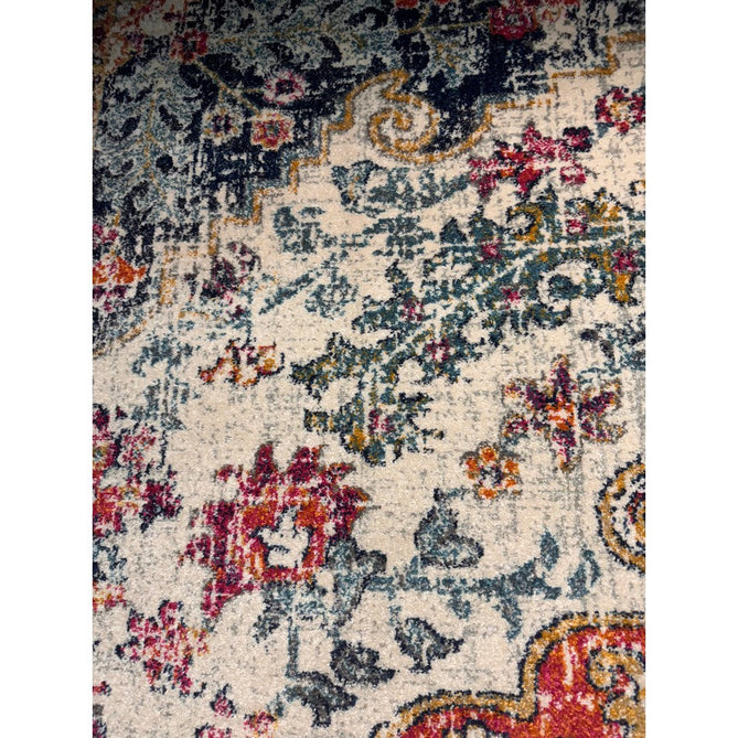 Nova NV12 Medallion Traditional Border Durable Easy-Care Polypropylene Short Pile Multicolour Rug-Asiatic Carpets-Rug Love - The Most Loved Rug Store
