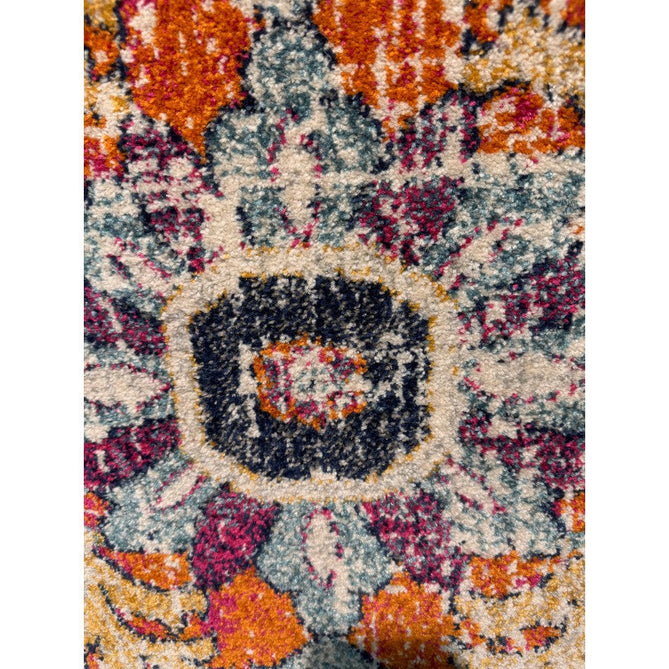 Nova NV12 Medallion Traditional Border Durable Easy-Care Polypropylene Short Pile Multicolour Rug-Asiatic Carpets-Rug Love - The Most Loved Rug Store