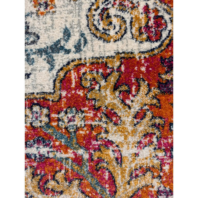 Nova NV12 Medallion Traditional Border Durable Easy-Care Polypropylene Short Pile Multicolour Rug-Asiatic Carpets-Rug Love - The Most Loved Rug Store
