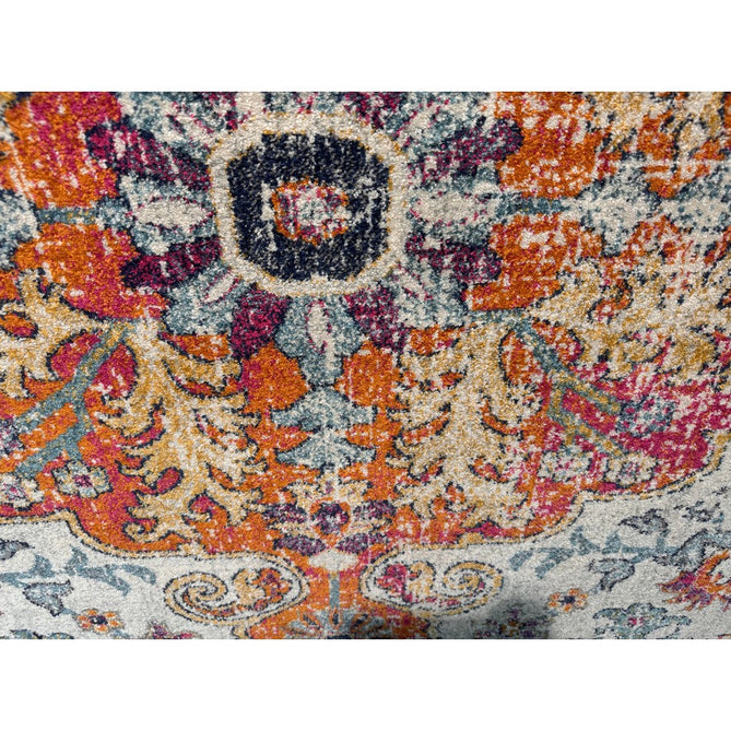 Nova NV12 Medallion Traditional Border Durable Easy-Care Polypropylene Short Pile Multicolour Rug-Asiatic Carpets-Rug Love - The Most Loved Rug Store