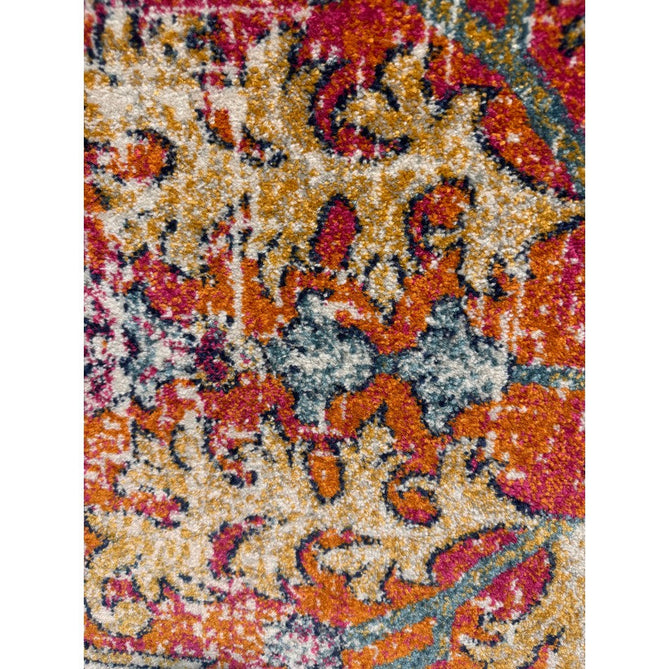 Nova NV12 Medallion Traditional Border Durable Easy-Care Polypropylene Short Pile Multicolour Rug-Asiatic Carpets-Rug Love - The Most Loved Rug Store