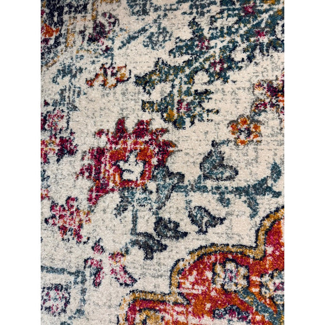 Nova NV12 Medallion Traditional Border Durable Easy-Care Polypropylene Short Pile Multicolour Rug-Asiatic Carpets-Rug Love - The Most Loved Rug Store