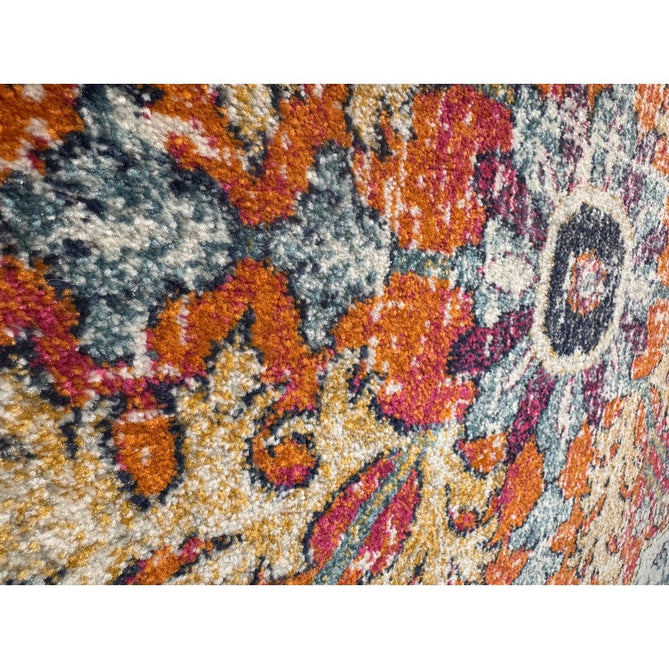Nova NV12 Medallion Traditional Border Durable Easy-Care Polypropylene Short Pile Multicolour Rug-Asiatic Carpets-Rug Love - The Most Loved Rug Store