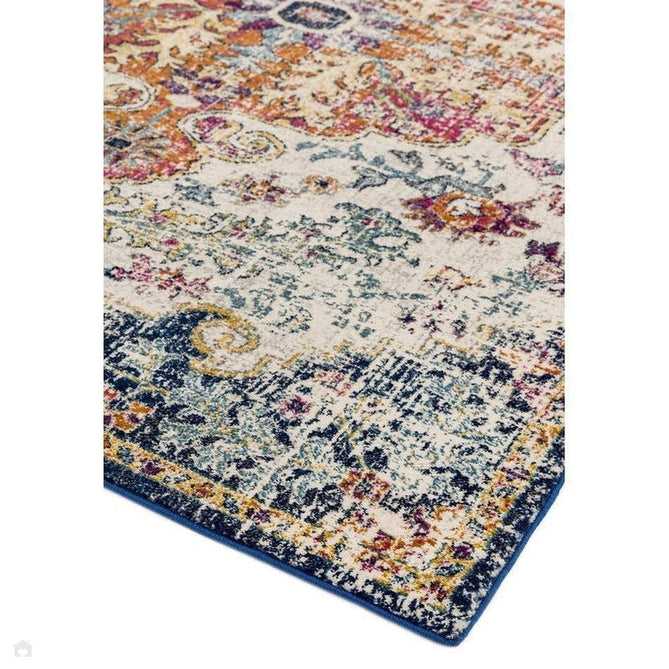 Nova NV12 Medallion Traditional Border Durable Easy-Care Polypropylene Short Pile Multicolour Rug-Asiatic Carpets-Rug Love - The Most Loved Rug Store