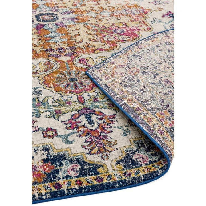 Nova NV12 Medallion Traditional Border Durable Easy-Care Polypropylene Short Pile Multicolour Rug-Asiatic Carpets-Rug Love - The Most Loved Rug Store
