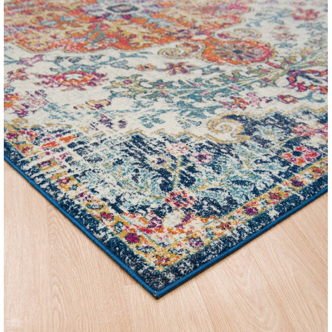 Nova NV12 Medallion Traditional Border Durable Easy-Care Polypropylene Short Pile Multicolour Rug-Asiatic Carpets-Rug Love - The Most Loved Rug Store