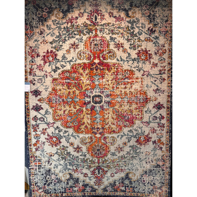 Nova NV12 Medallion Traditional Border Durable Easy-Care Polypropylene Short Pile Multicolour Rug-Asiatic Carpets-Rug Love - The Most Loved Rug Store