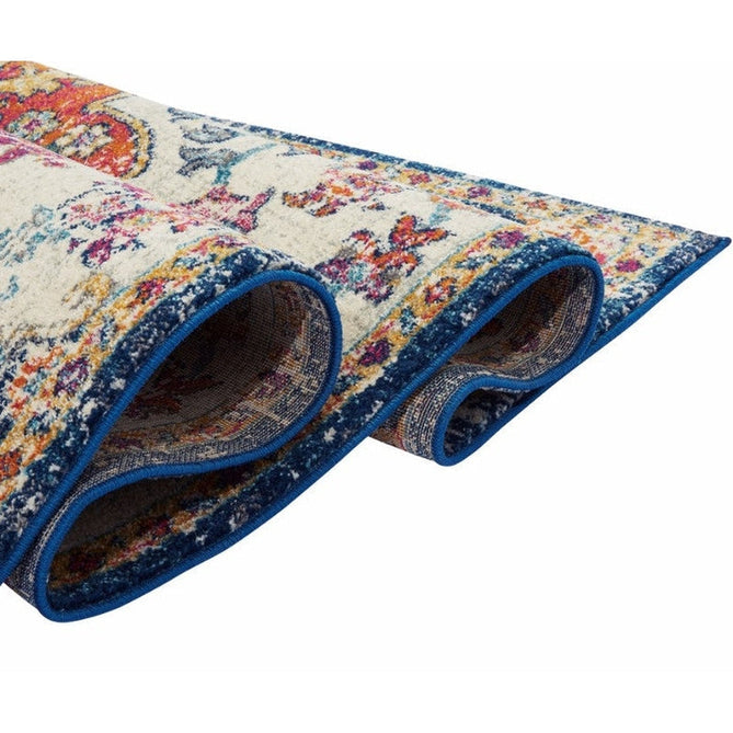 Nova NV12 Medallion Traditional Border Durable Easy-Care Polypropylene Short Pile Multicolour Rug-Asiatic Carpets-Rug Love - The Most Loved Rug Store