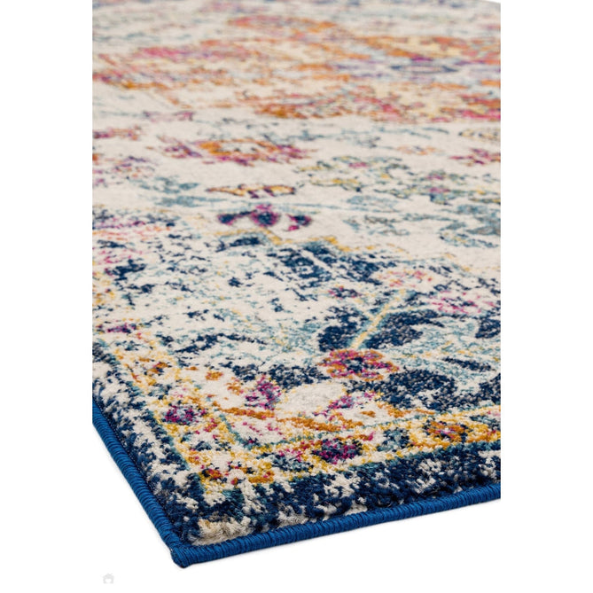 Nova NV12 Medallion Traditional Border Durable Easy-Care Polypropylene Short Pile Multicolour Rug-Asiatic Carpets-Rug Love - The Most Loved Rug Store
