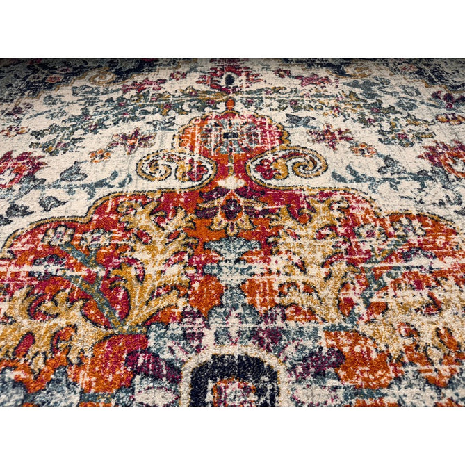 Nova NV12 Medallion Traditional Border Durable Easy-Care Polypropylene Short Pile Multicolour Rug-Asiatic Carpets-Rug Love - The Most Loved Rug Store